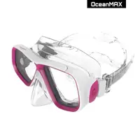 在飛比找蝦皮購物優惠-【OceanMAX】潛水雙面鏡 - 白桃紅｜品牌旗艦店 水肺