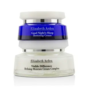 伊麗莎白雅頓 Elizabeth Arden - 煥采活顏日夜組合: 21天霜100ml/3.4oz+晚安舒潤霜 50ml/1.7oz