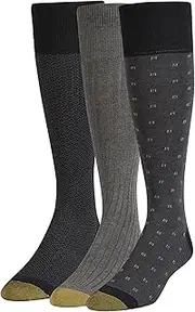 [Gold Toe] Men's Over the Calf Dress Socks (3 pack)