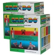 Fabrication Enterprises 10-5653 Cando Twin-Pak Latex-Free Exercise Band Gree...