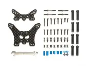 Tamiya 54754 TT-02B Carbon Damper Stays (Front & Rear) (Neo Scorcher/Dual/TT02B)