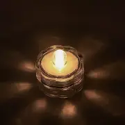 12 pcs Warm White LED Small Submersible Lights for Vases Party Home Decorations