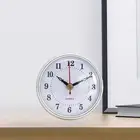 Clock Insert 3 Inch 76 Mm Round Fit-up Movement Silver Trim Arabic Numerals