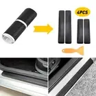 2022 Carbon Fiber Door Scuff Sill Cover Panel Step Protector Car Accessories