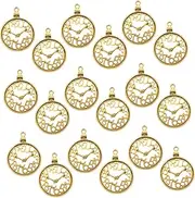 [ULDIGI] 60 Pieces Vintage Clock Shape Jewelry Making Charms Diy Pendant Charms for Thrilez Jewelry Making Kit