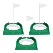 3 Pcs Putting Cup Hole Training Aids Accessories Training Putters with2337