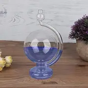 Barometer Weather Glass Storm Glass - Omabeta Weather Forecast Bottle, Blue Decorative Home Decoration Predictor with Liquid Inside