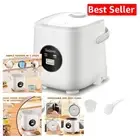 Quick Cooking Mini Rice Cooker - 4.4 lb & Dishwasher Safe for Easy Cleanup