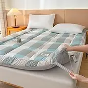 Extra Thick Folding Camping Mattress, Japanese Futon Mattress with Mat, Comfortable Sleeping Mat, Suitable for Guests, Dormitories, Camping, Sofas, Recliners,