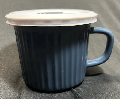 CorningWare 20-Ounce Meal Mug with Vented Lid for Steam, Blueberry