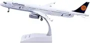 Pre-Built Model Aircraft for Lufthansa A321 D-AIRR 1:200 Diecast Model Airplane – 22cm Scale Collectible Aircraft with Stand Miniature Airplane Model