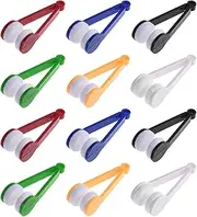 BCP 12 Pieces Mini Sun Glasses Eyeglass Microfiber Spectacles Cleaner Brush Cleaning Tool