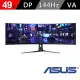 【ASUS 華碩】XG49VQ 49型 曲面 ROG電競 液晶螢幕(紅黑)