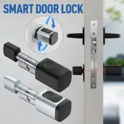 Keyless Smart Door Lock Cylinder Finger prints Tuya Remote Control Smart Lock