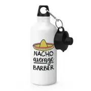 Nacho Average Barber Sports Water Bottle Worlds Best Favourite Funny Awesome
