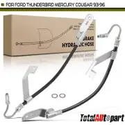 2Pcs Brake Hydraulic Hose for Mercury Cougar Ford Thunderbird 93-96 Rear LH & RH (for: Ford)