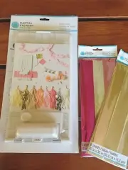 MARTHA STEWART CRAFTS Fringe Cutter + Two Packs Mylar Foil Sheets BRAND NEW