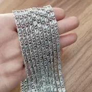 4.5mm Unusual s.steel Paperclip chain link DIY Jewellery, clothing, bags, crafts