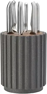 Furi Pro Radial Stone Knife Block Set Flint Terrazzo 7-PCE – Santoku 17cm (7in), Cook's, Bread & Carving 20cm (8in), Utility 15cm (6in), Asian Utility 12cm (4.5in), Stone Block