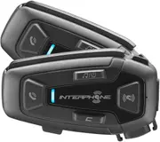 Interphone U-COM 8R Communication System Double Set, black One Size