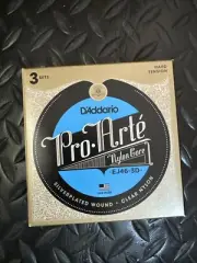 D'Addario EJ46-3D Pro-Arté Hard Tension Nylon Guitar Strings 3 Sets EJ46
