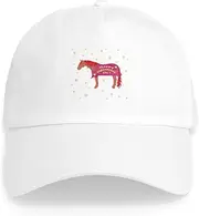 [CafePress] Happy Valentine Horse Cap Adjustable Baseball Cap