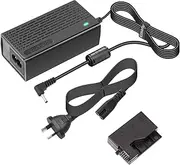 Kimaru ACK-E8 AC Power Adapter LP-E8 Dummy Battery DR-E8 DC Coupler Kit for Canon T2i, T3i, T4i, T5i, Kiss X4, Kiss X5, Kiss X6i, Kiss X7i, 700D, 650D, 600D, 550D Cameras.