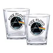 PINK FLOYD The Dark Side Of The Moon Printed Set of 2 Glass Spirit Glasses