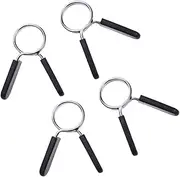 MOTHNUR 4pcs 30mm Dumbbell Barbell Clamps Spring Clip Collars Steel Buckle Body Abs Handle Gym Powerlifting Cross Fit
