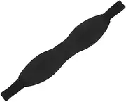 IWOWHERO Breathable Cooling Eye Mask for Optimal Light Blocking Elegant Black Design for Travel Naps and Office Use Hydrating Eye Protection for Women Prevents Dryness and Puffiness