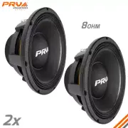 2x PRV Audio 10MR2000-NDY 10" Midrange Speakers 4000 Watts Neodymium 8 Ohm PRO