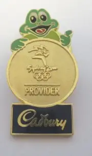 CADBURY FREDDO FROG SYDNEY OLYMPIC PARTNER GAMES 2000 PIN BADGE COLLECT #801