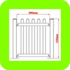 PVC Picket Fence White DEAL 1350h 990w Fence Piece Portable Fencing Event
