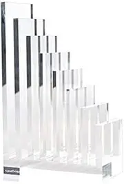russell+hazel Acrylic Collator and Bookend, Clear, 5” x 8” x 2.5”