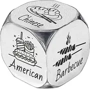 UNICRAFTALE Date Night Dice Food Dice Decider Different Cuisines Anniversary Wedding Gifts for Him Her Valentines Gifts for Women Men Friend Birthday Couple Gifts