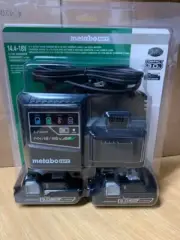 Metabo HPT 18-Volt Power Tool Battery Charger (2-Batteries Included)