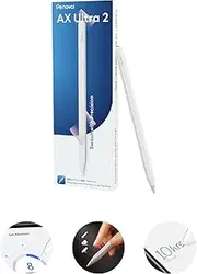 Penoval Stylus Compatible for iPad 2024-2018, Eraser Switch, User-Defined Shortcut, Auto-Wake and Sleep, for iPad Pro 11/12.9/13 Inch, Air M2/5/4/3th, Mini 7/6/5th, iPad 10/9/8/7/6th, AX Ultra 2
