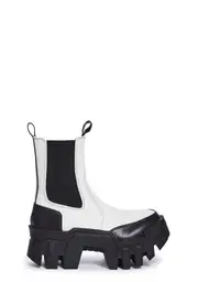 Get To It Ankle Boots - White