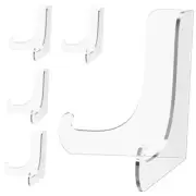 5 Pack Acrylic Display Stand, Plate Stand for Display, Clear 5 Pack/ 3 Inch
