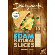 Dairyworks Edam Natural Cheese Slices 200g