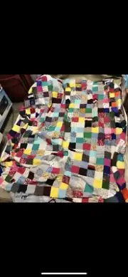 Handmade Patchwork Quilt, Ready To Make Your Own Padding
