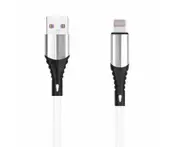iPhone Charger USB A to Lightning 3A Fast Charging Cable 2M/6FT Nylon Braided Fast Charging / High Speed Data Sync Transfer Cord - White
