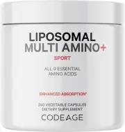 Multi Amino+ BCAA & EAA Supplement, 9 Essential Amino Acids, Liposomal Delivery