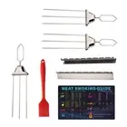 3 Way Grill Skewers Shrimp Skewers Set for Grilling Reusable Semi-Automatic8020