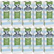 Devondale Skim Extra Light Long Life UHT Milk 1L Box 10 Carton BULK
