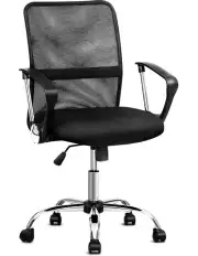 Artiss Mid Mesh Office Chair Black