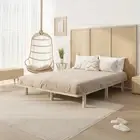Scandi Luxe Premium Timber Platform Bed | Reinforced Durable Wooden Floating ...