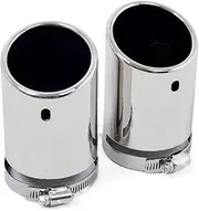 Rear Exhaust Muffler Tip Pipe Compatible For VW Compatible For Tiguan 2009 2010 2011 2012 2013 2014 2015 Stainless Car Tail Pipes Silencer Trim