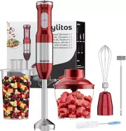 5 in 1 Immersion Hand Blender Mixer, [Upgraded] 1000W Handheld Stick Blender wit