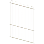 ProtectorAl 0350-1200W x 1800H Surfmist Loop Top Pool Fence Panel Raked Up to 15º